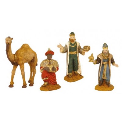 Caja 3 reyes adorando y un camello 8 cm Durexina de Oliver, 1 packs