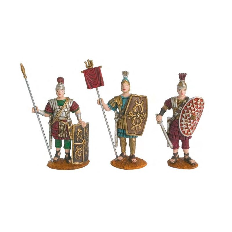Soldados romanos 3 modelos en 8 cm Durexina