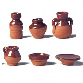 6 piezas de cerámica en miniatura, 6 lotes, de Oliver