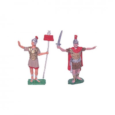 2 figuras surtidas de romanos de 7 cm de Oliver en plástico