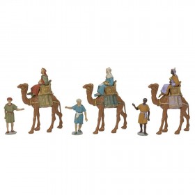 Reyes a camello y pajes 10 cm. Bol./Exp. de Oliver, 6 packs