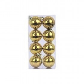 8 bolas de acetato en oro 6 cm de Oliver