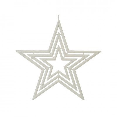 Estrella glitter blanco 30 cm de Oliver