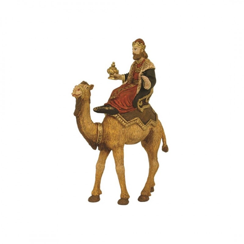 Rey rubio a camello 8 cm. Eco card. de Oliver, 12 juegos