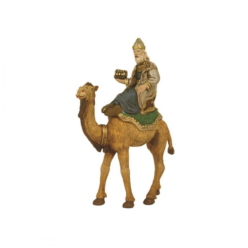 Rey blanco a camello 8 cm. Eco card. de Oliver, 12 juegos